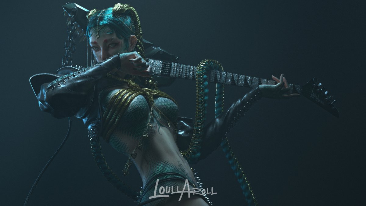 loull_aroll's tweet photo. More renders of the snake character from last year. Need ideas for a horse character for the Year of the Horse. https://t.co/wDgq7QeiSP