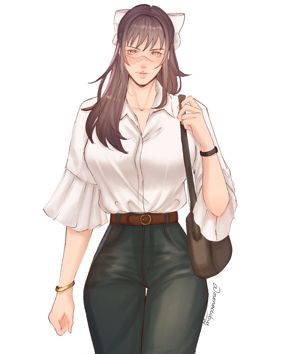 monaccobry's tweet image. waist to hip ratio is insane #jjk #utahime #art