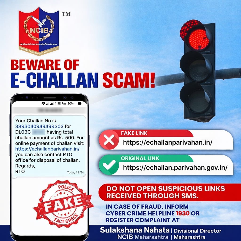 Beware of e-Challan scam!