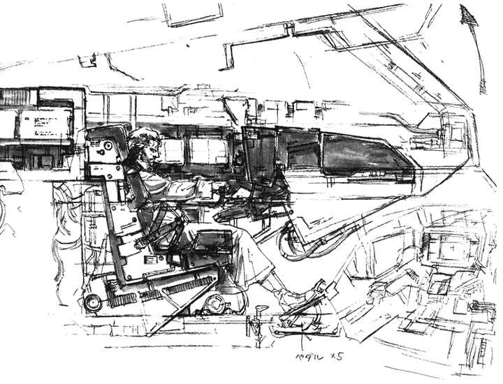 nbajambook's tweet image. Yoji Shinkawa's sketches for Metal Gear Solid.