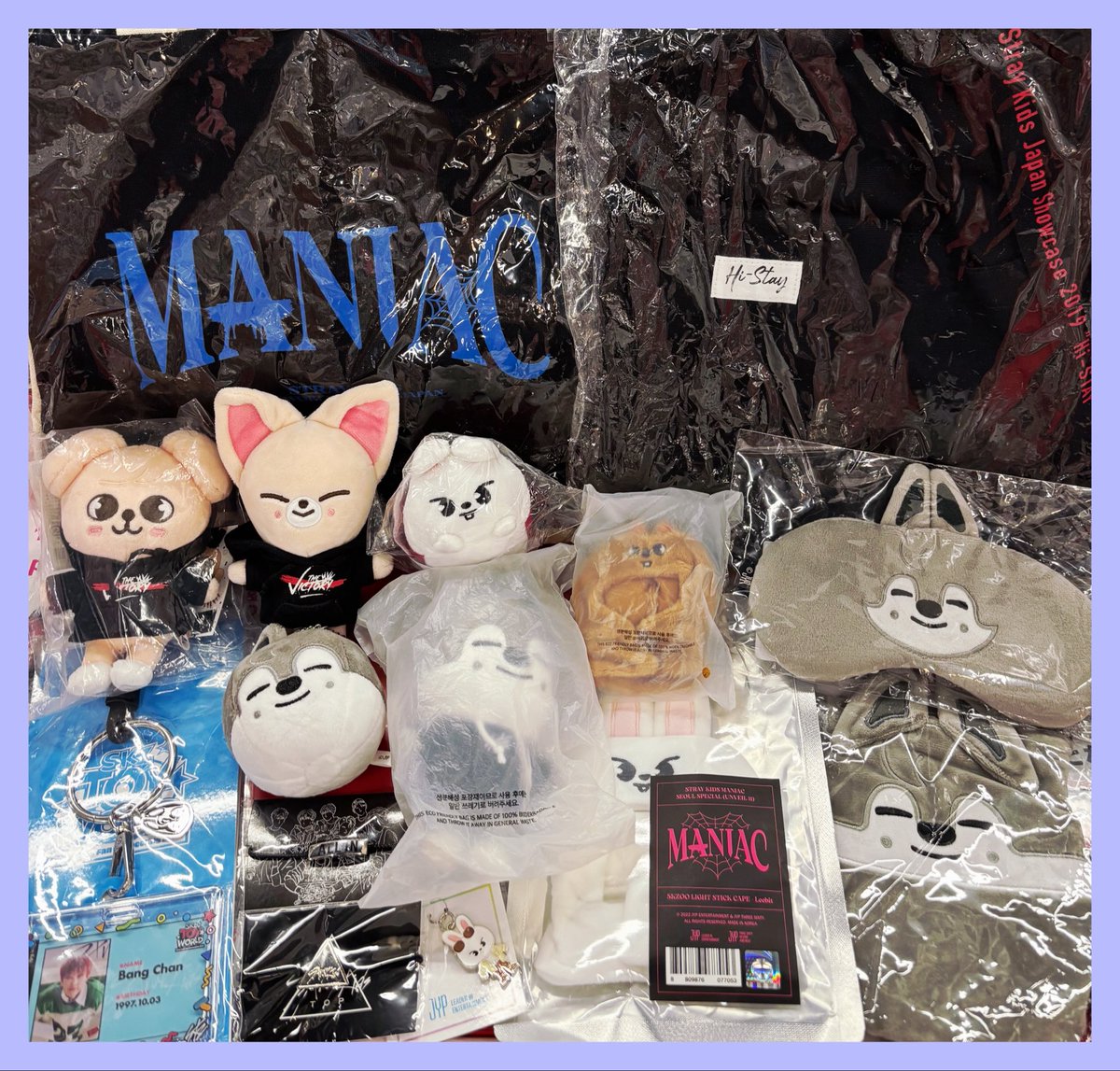 straykids ぬいぐるみやトートバッグ、等入荷しました