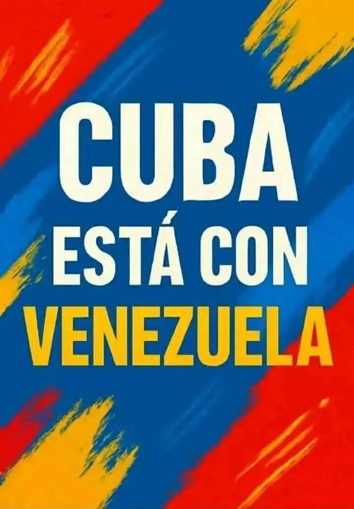 HernandezR32247's tweet photo. ¡Cuba con Venezuela!
Hermanos en la lucha, unidos por la Patria Grande.
#DestacamentoDeRefuerzo
#CubaConVenezuela https://t.co/G3JouA4EGO
