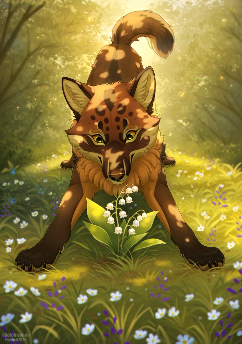 Fewtishh's tweet image. sketch comm for CrystalbrookAussies🌱