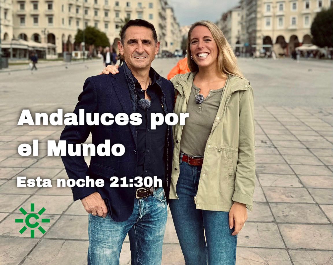 NUEVO PROGRAMA | <a href="/AndalucesCSTV/">Andalucía Por El Mundo</a> esta noche a las 21.30h en <a href="/canalsur/">CanalSur</a> con <a href="/bterry_13/">Blanca Terry</a> desde #Tesalónica ¡No te lo pierdas! 

#AXMTesalónica 🇬🇷