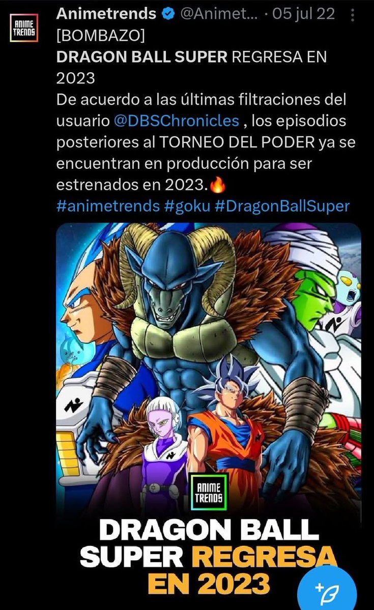 Te_Gress's tweet photo. DRAGON BALL SUPER REGRESAAAAA AAAAAAAHH!!!! 🔥🔥🔥 https://t.co/mfDQR3SW3f