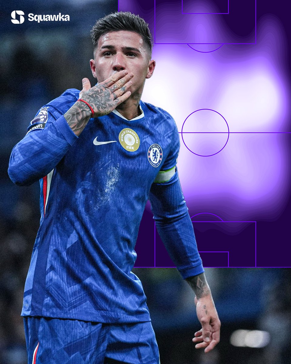 Squawka's tweet image. Enzo Fernández for Chelsea vs. Man City:

◉ Most tackles (7)
◉ Most duels won (7) 
◉ Most touches in opp. box (4)
◉ Most shots (3)
◉ Most shots on target (2) 
◉= Most chances created (2) 

And one stoppage time equaliser. ⚽