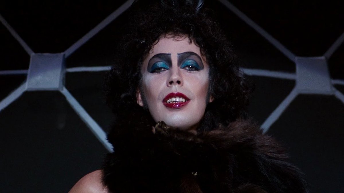 HVRRORCUNT's tweet photo. tim curry in the rocky horror picture show (1975) https://t.co/ZmUcAhqPyw
