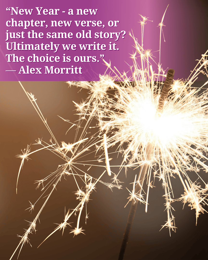 A new year is a blank page. Let’s choose to fill it with kindness, compassion, and joy for ourselves and those around us! ✨