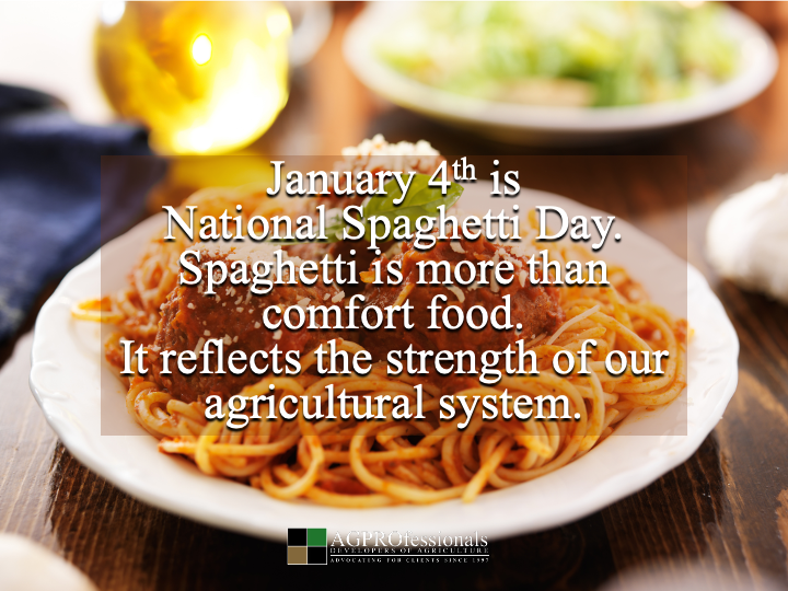 🍝 Spaghetti night is powered by agriculture. Wheat, grain, farmers, and processors all work together to bring spaghetti to the table.
#NationalSpaghettiDay #AgStrong