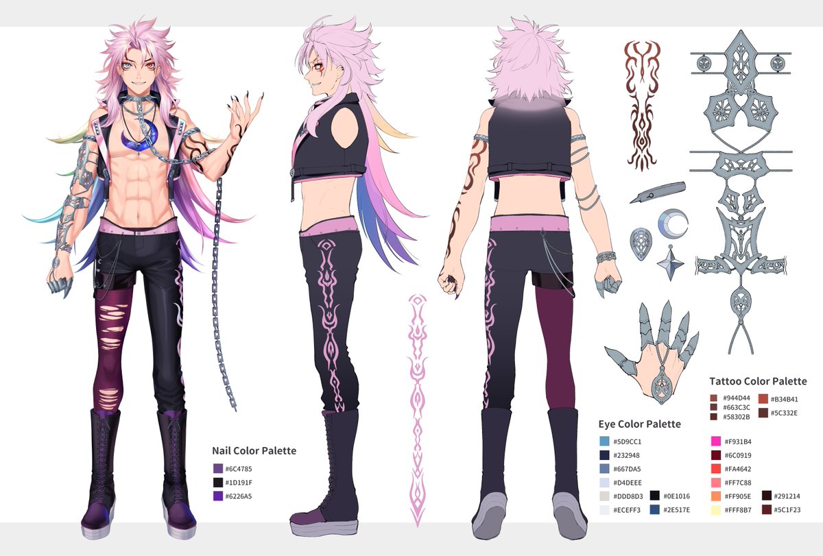 RuiVermilionX's tweet image. 【RUI VERMILION X REFERENCE SHEET + TAGS / LINKS】

Model + Live2D: @/3dsamechan

【TAGS】
Art: #VisuaRui 
NSFW: #VermilionXXX 
Fan Name: Vermilionaires

【LINKS】
Twitch: twitch.tv/RuiVermilionX 
YouTube: youtube.com/@RuiVermilionX