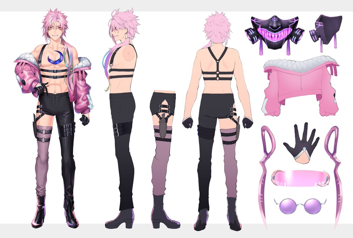RuiVermilionX's tweet image. 【RUI VERMILION X REFERENCE SHEET + TAGS / LINKS】

Model + Live2D: @/3dsamechan

【TAGS】
Art: #VisuaRui 
NSFW: #VermilionXXX 
Fan Name: Vermilionaires

【LINKS】
Twitch: twitch.tv/RuiVermilionX 
YouTube: youtube.com/@RuiVermilionX