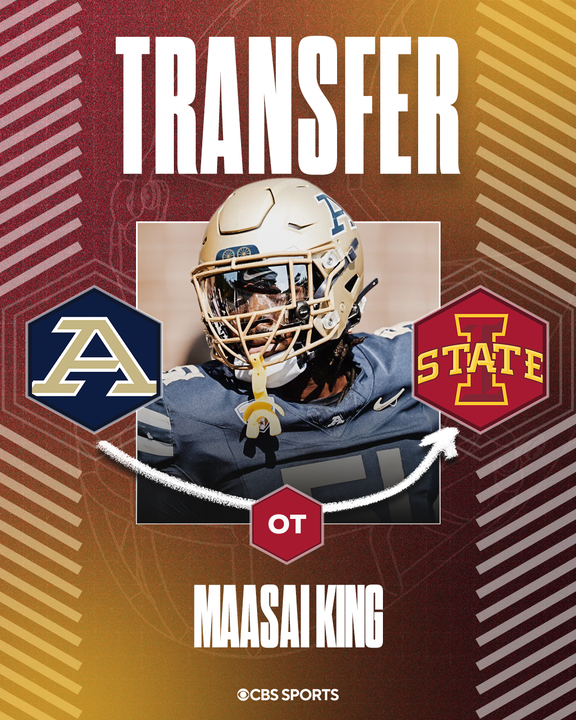 Akron OT Maasai King (@51wayss) has committed to Iowa State his agency <a href="/thebizofathlete/">The Business of Athletes</a> tells <a href="/mzenitz/">Matt Zenitz</a> and me for <a href="/CBSSports/">CBS Sports</a>. 

The 6-4, 305-pound OT has 13 career starts, 524 snaps played and just 2 sacks allowed. Has 1 year of eligibility remaining.

247sports.com/player/maasai-…