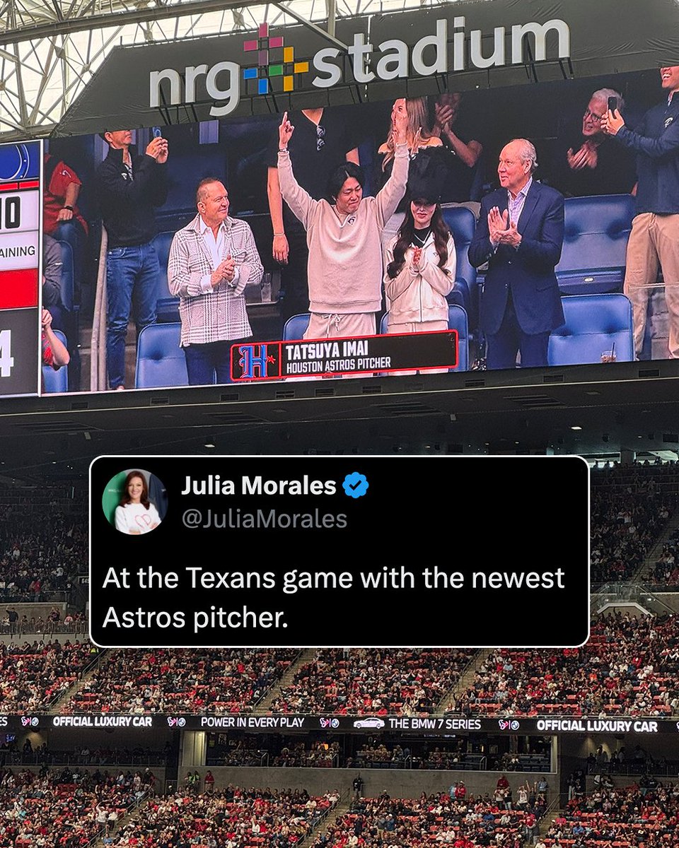 Tatsuya Imai is catching a Texans game in Houston!

📸: <a href="/JuliaMorales/">Julia Morales</a>