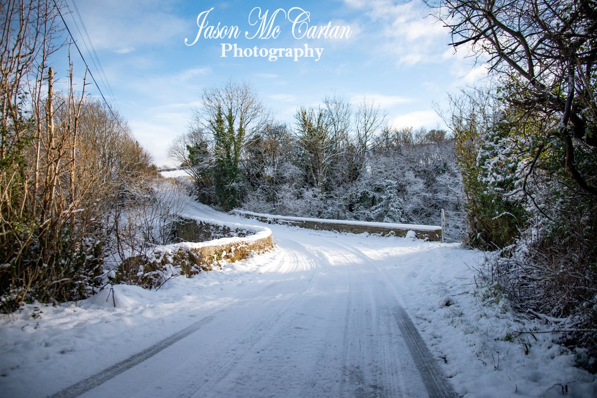 JasMcCartan's tweet photo. Drumquin in the snow. Droim Caoin sneachta. @barrabest @WeatherCee https://t.co/127JeAg2du