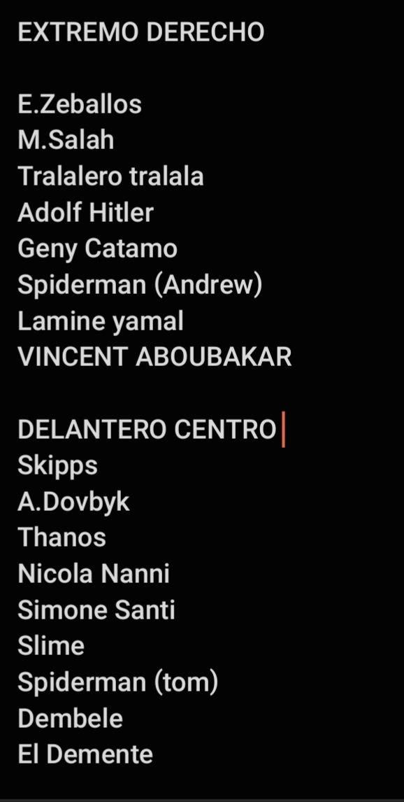 El equipo completo de Sprite FC actualizado
