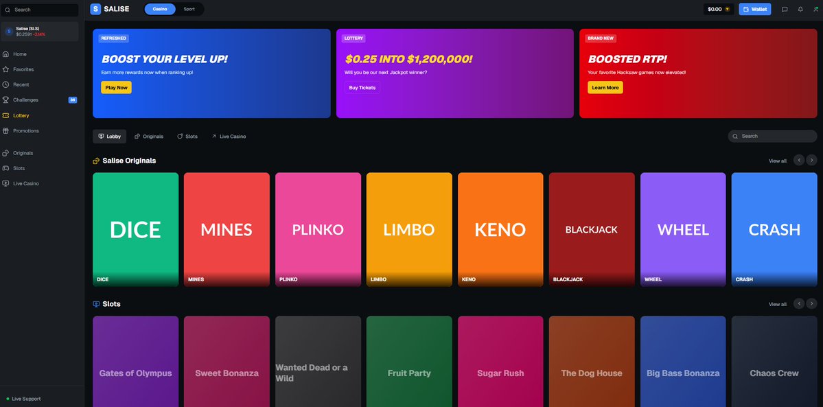 salisedev's tweet image. Crypto Online Casino Website Design by me

📞 Book A call 👉salise.xyz