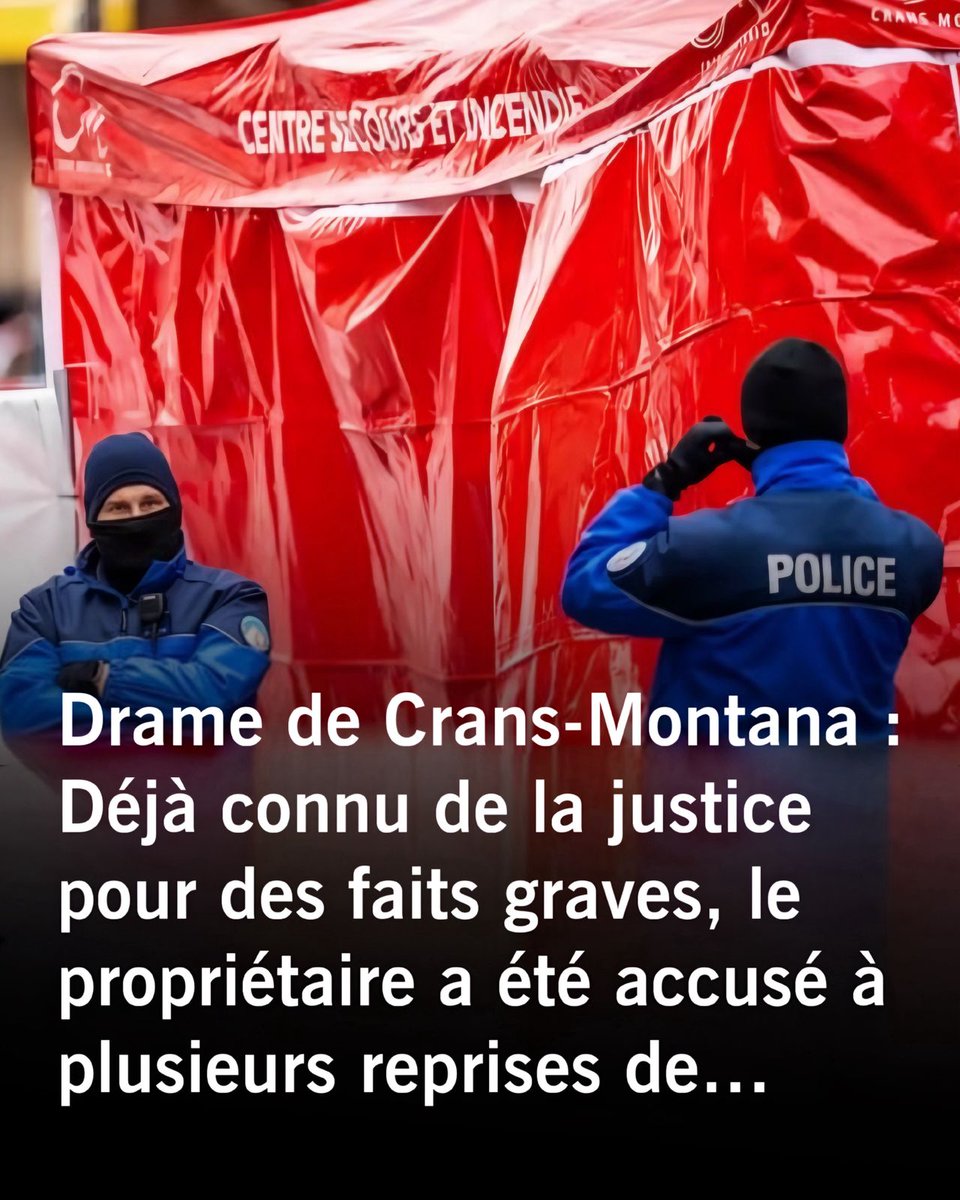 info07fr's tweet image. 🚨Crans-Montana : le propriétaire du bar incendié cache un passé choc… proxénétisme, enlèvements et scandales révélés😱...Voir plus 👉 machaineinfo.fr/crans-montana-…