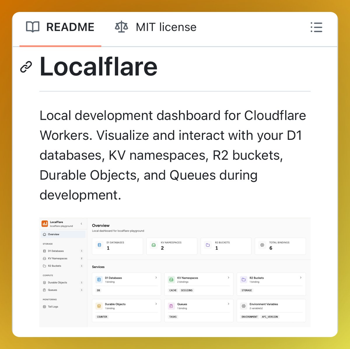 GithubProjects's tweet photo. Manage your entire cloudflare stack locally with this dashboard. https://t.co/YsoAek17PF