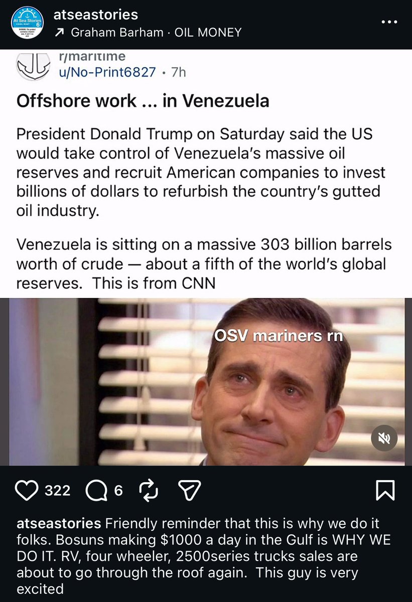 Big things are happening over on OSV Mariner insta