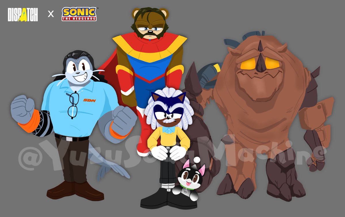 yuzusodamachine's tweet image. dispatch x sonic part 4 ✨