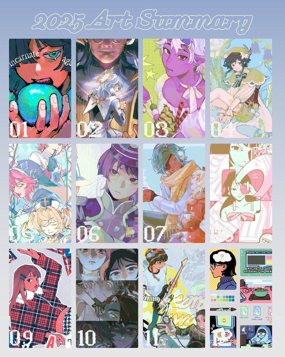 meant to post last week oops #artsummary2025 + art vs artist 🫶 