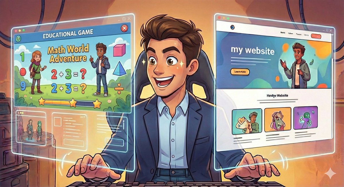 ✨أنشئ المواقع والألعاب التفاعلية مجانًا بالذكاء الاصطناعي 🚀

موقع:
🔗 chat.qwen.ai
منصة ذكاء اصطناعي 🤖
تساعدك على إنشاء مواقع أو ألعاب تفاعلية أو تطبيقات بسهولة.
🔹 طريقة الاستخدام:
1️⃣ تسجيل الدخول بحسابك أو إنشاء حساب جديد
2️⃣ اختيار وضعية التفكير ثم الضغط على تطوير