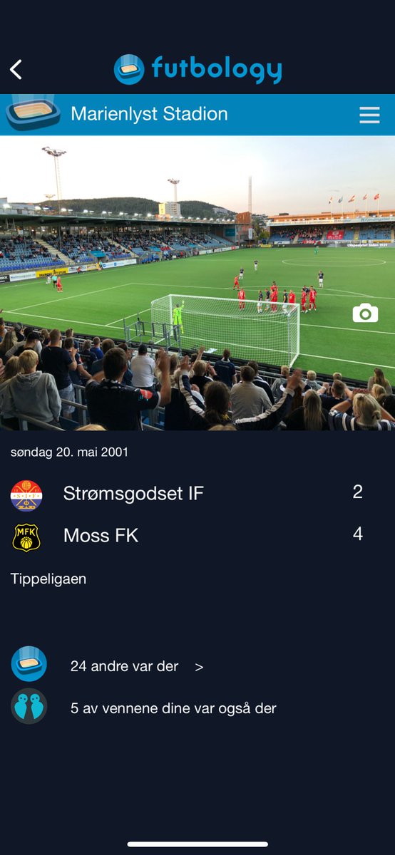 paabortebane's tweet image. 20. mai 2001 så jeg min aller første kamp på Marienlyst: Strømsgodset v Moss 2-4.

20. mai 2026 skal jeg rusle til bortekampen Moss v Strømsgodset på Melløs⚽️

Det er ikke verst! 
Vi går for 2-4 igjen, nøyaktig et kvart århundre etter den første🏟️

#Godset #MossFK