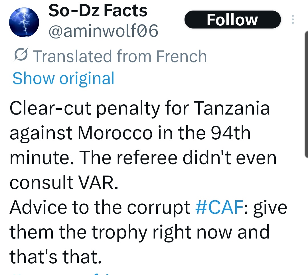 Semkae's tweet photo. #MORTAN #AFCON2025 stonewall penalty https://t.co/K7MDBknaDo