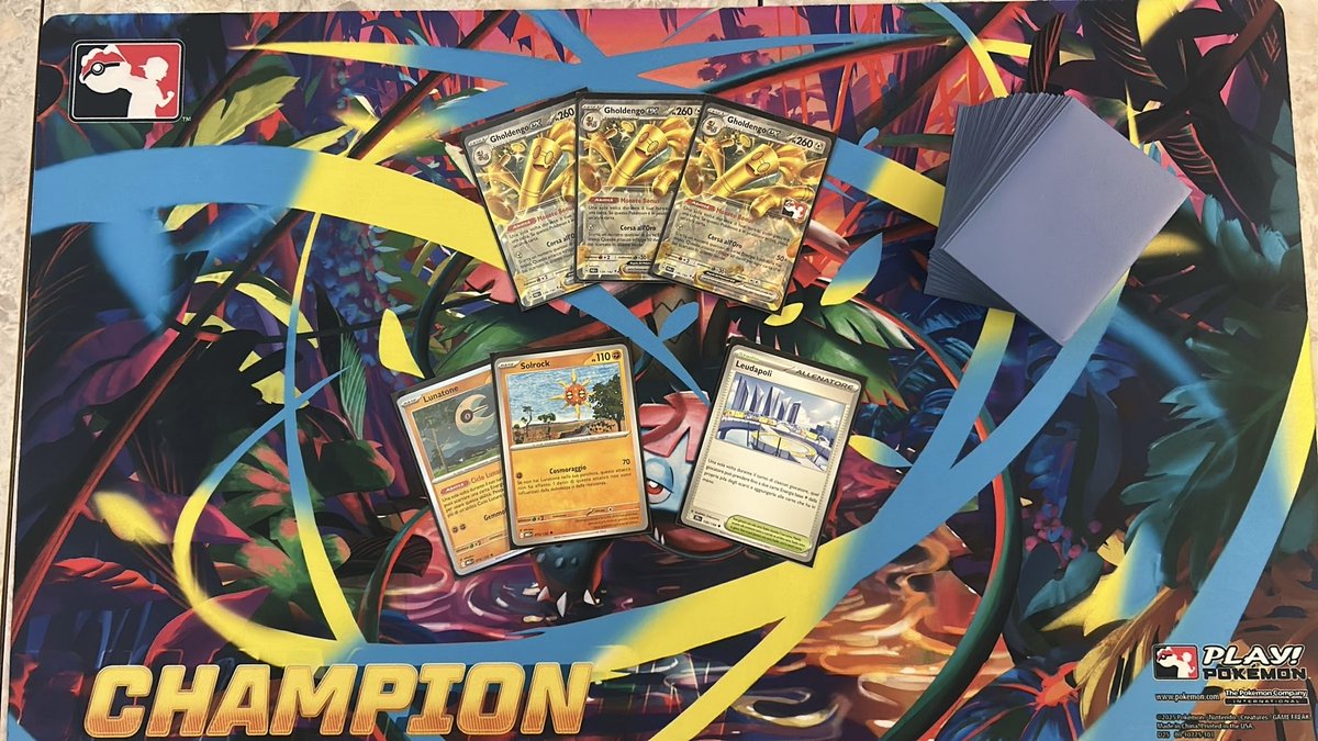 Made it to the finals of today’s Cup with <a href="/ChiseledSloth/">Drew stephenson</a> Gholdengo 🏆
Got a bit lucky in top 4 against <a href="/AndreaPitt237/">Andrea Pittarello</a> , not gonna lie 😅
In the finals though… the deck just refused to cooperate.
Still super happy with the run!!