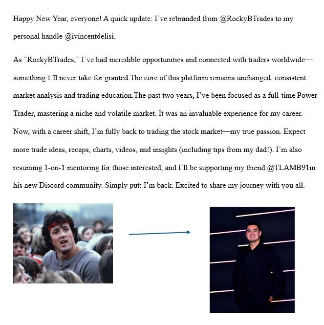 ivincentdelisi's tweet image. I'm back! Excited for what 2026 holds.