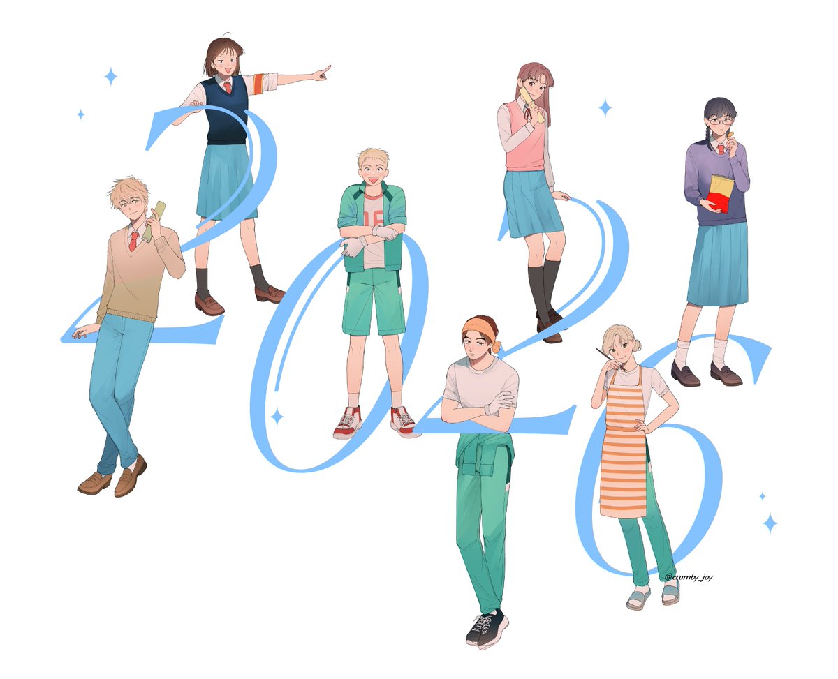 crumby_joy's tweet image. happy new year 💙 #スキップとローファー #skipandloafer