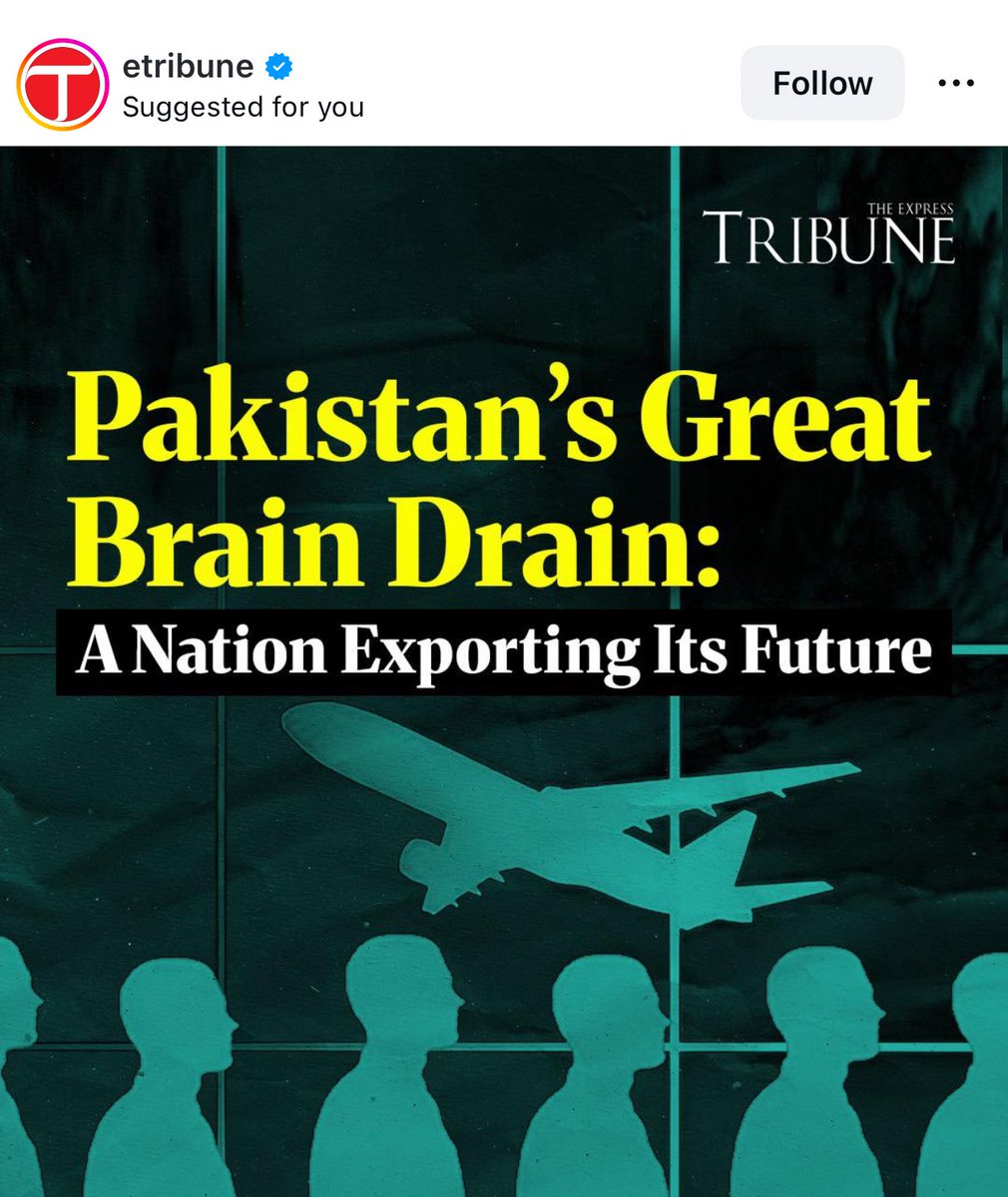 Looks like another post from <a href="/etribune/">The Express Tribune</a> is going to be deleted soon. 

In the last 2 years, about 1.5 million citizens left the country. It looks like people have rejected Asim Munir’s dictatorship! #ItIsOver 

Pakistan has lost about 5000 doctors, 11,000 engineers and 13,000