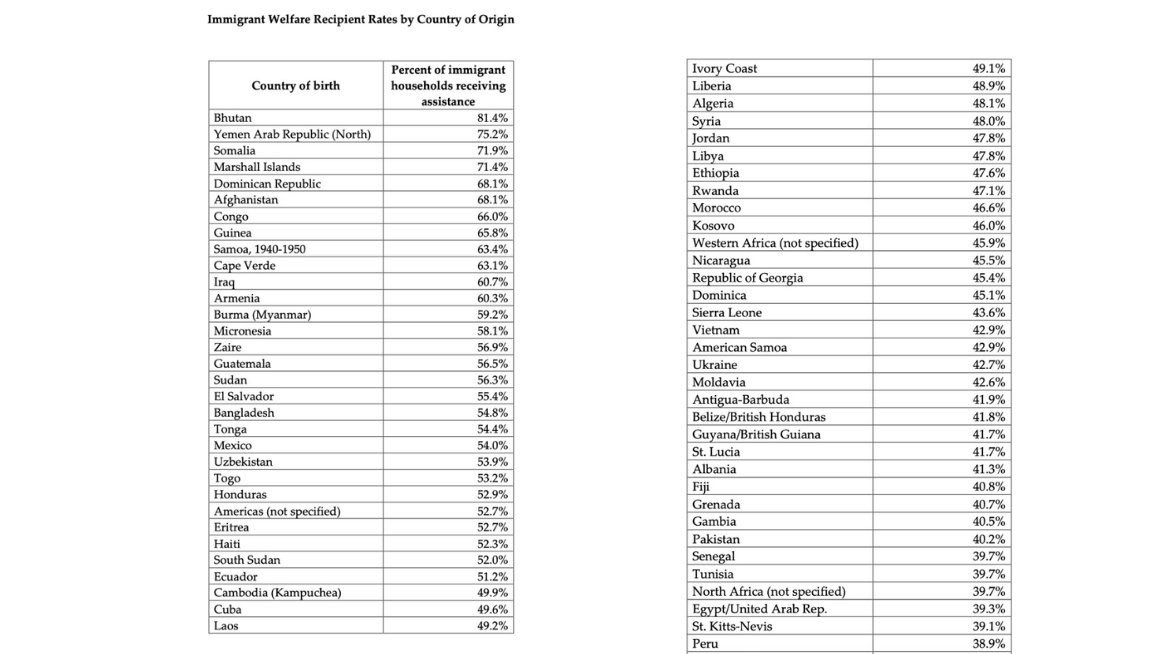 Breaking911's tweet image. President Trump drops a chart showing 72% of Somali households in the US are on government welfare.