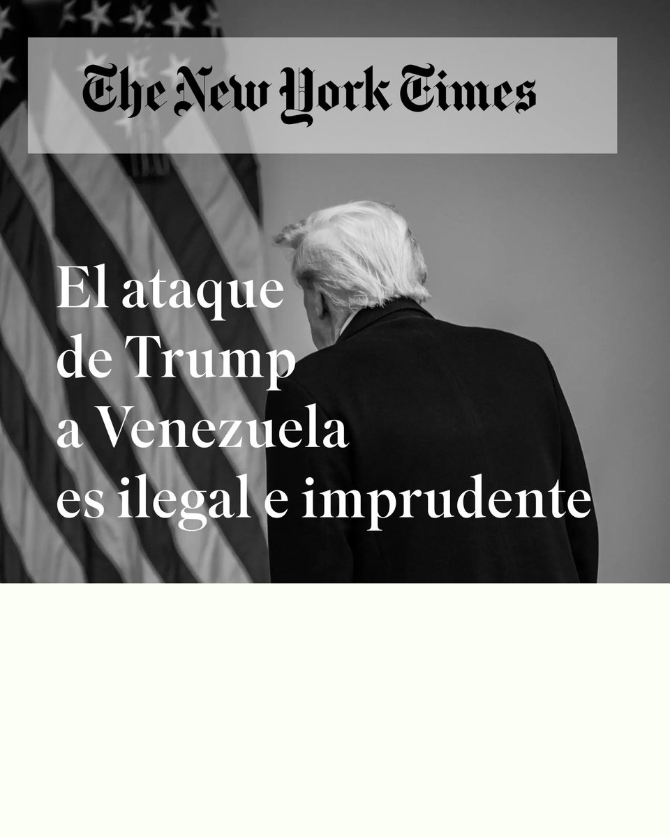 No solo Uruguay y”los zurdos” creen que esto es un antecedente muy jodido 

nytimes.com/es/2026/01/03/…
