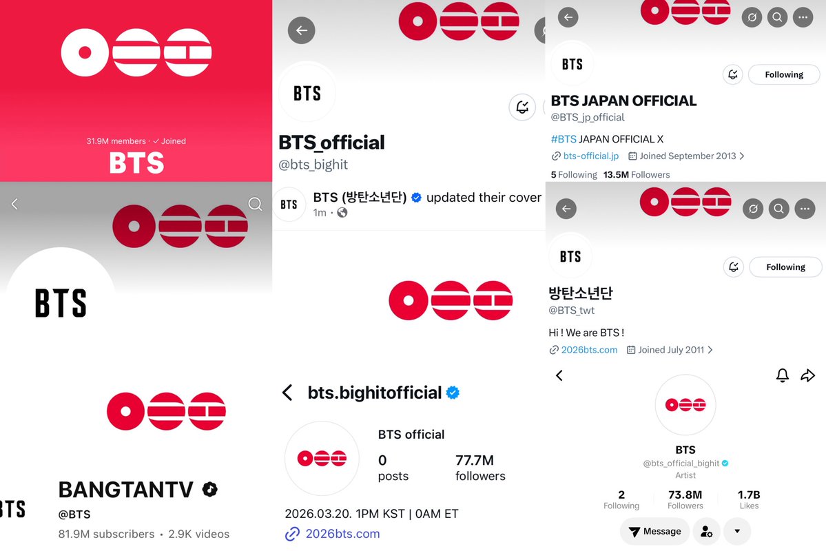 sgmin_seven's tweet image. BTS OFFICIAL ALL ACCOUNTS CHANGED THEIR LAYOUT AND THEY ADDED THAT WEBSITE LINK 😭😭😭😭😭😭