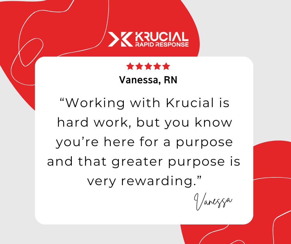 What's the greater purpose Vanessa's referring to?

Helping people in their greatest time of need and ensuring that everyone has access to the quality healthcare they deserve.

Sound good? Join us!

➡️ krucialrr.org/reservist
