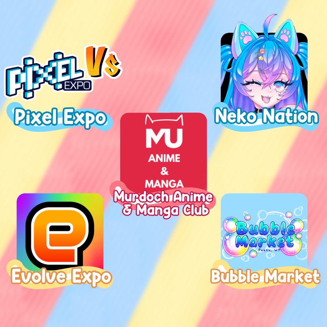 🎪THANK YOU TO OUR AFFILIATES for EPICCON 2026: Carnival!! 

We couldn't do this show without all their EPIC support so make sure to give them the same support!🎈

Thank you to!: 
<a href="/MyPixelExpo/">Pixel Expo</a> 
@ evolve perth 
@ murdoch anime and manga club
<a href="/Neko_Nation/">Neko Nation</a>  
@ bubble market