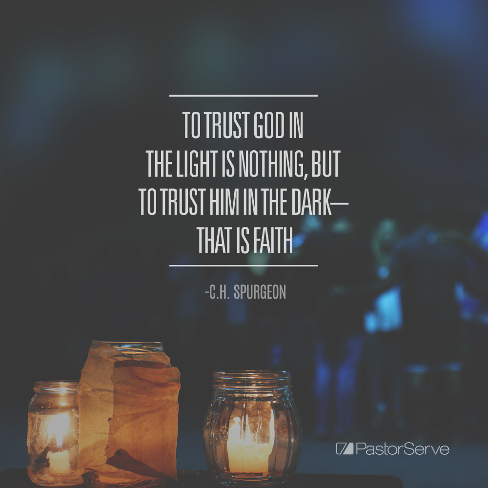 Pastor, ministry leader, we know that ministry can feel dark sometimes ... we're praying for you!! May God uplift your spirit, renew your perspective, and remind you of His light (John 1:1-14; Psalm 119:105)

 > PastorServe.org/free-coaching