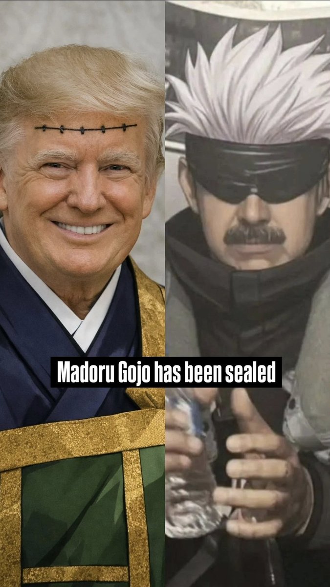 xLaloCL's tweet photo. #Venezuela #trump #madurocaptured #jjk #MaduroDictador https://t.co/sRC8NEOw9h