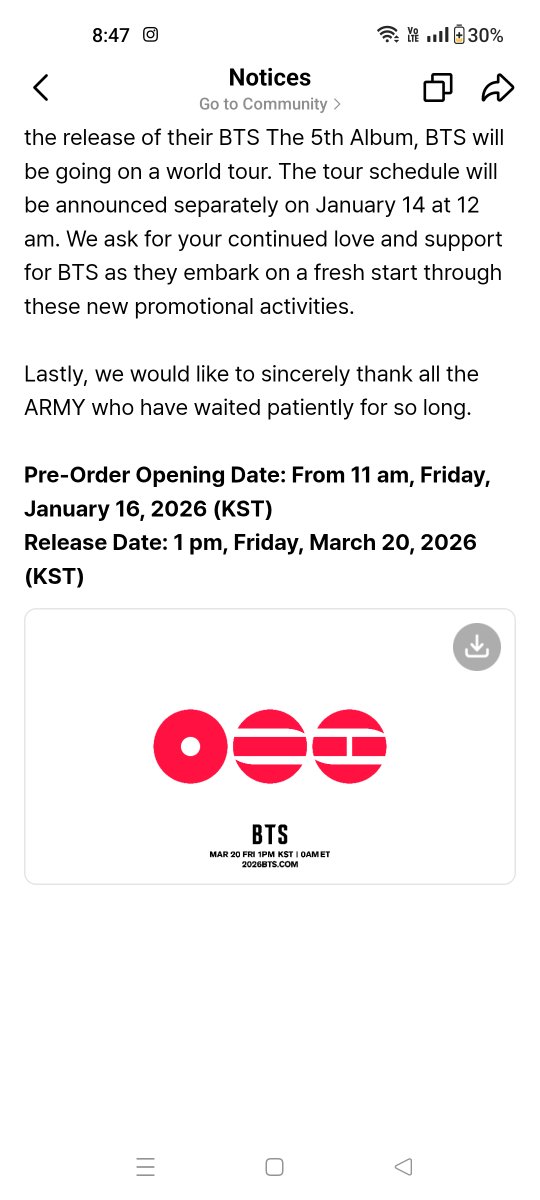 btsxvantae's tweet photo. Omgomgomggg
Finallyyyyuy
A NEW ALBUM AND TOUR ANNOUNCEMENT 
I'm screaming crying samajik
THIS IS OUR YEAR ARMYS🥹 https://t.co/HsjXsy4ONw