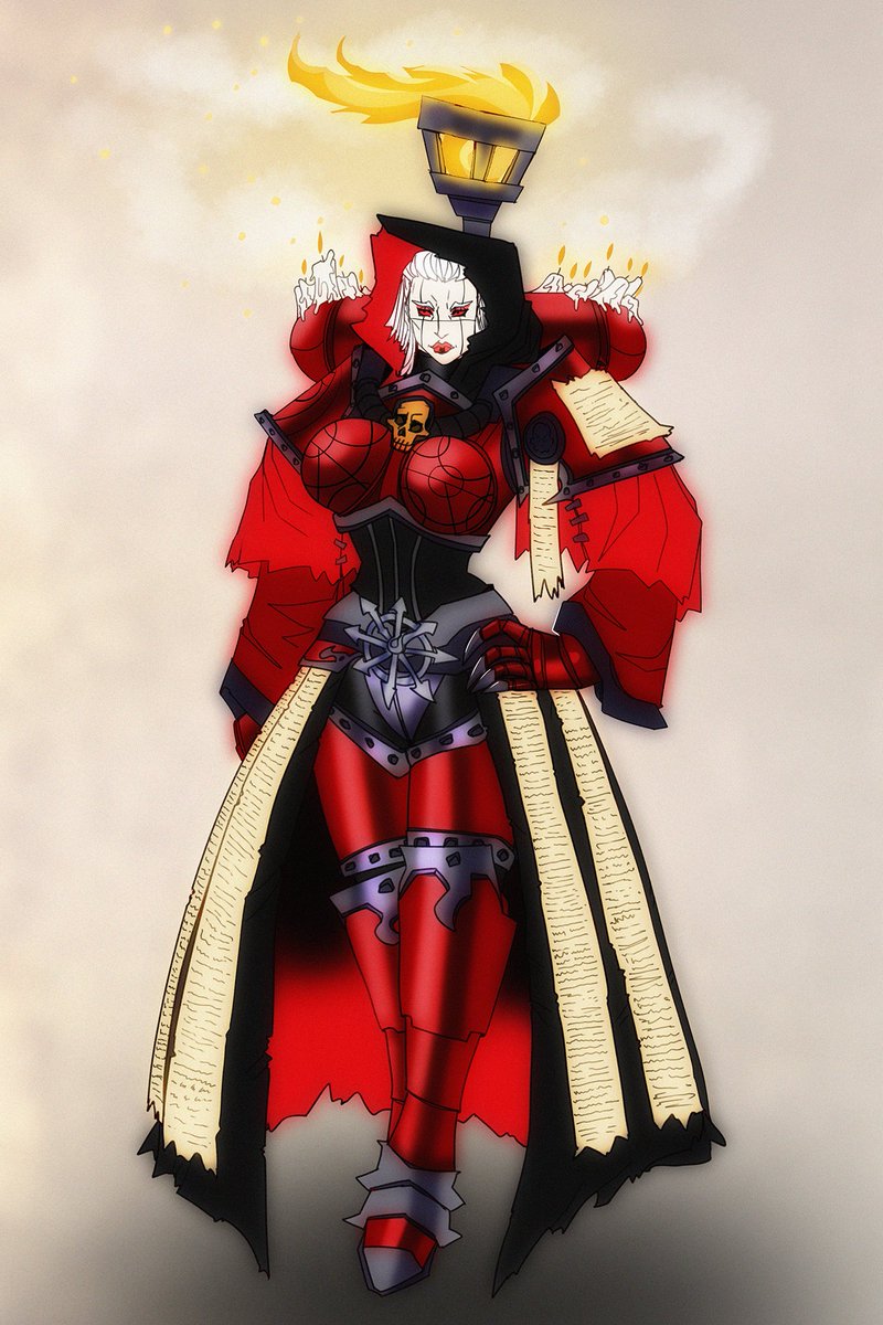 My traitor Word Bearer sister of battle, certainly a nice woman.