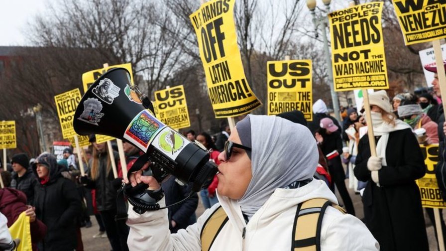 Movilizaciones en todo el mundo contra la agresión imperialista en Venezuela prensaobrera.com/internacionale…