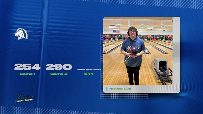 MNHSActivities's tweet photo. Congratulations to Nathaniel Gust! He broke a record for a 2 game series! @MNHSBowling @MillardNorthHS @AaronBearinger @APStarksMNHS @natewragge https://t.co/E734OzK2CW
