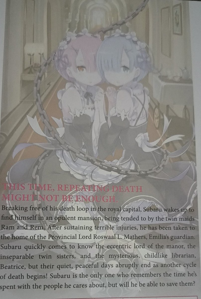 papyrus_kn's tweet image. Just finished Re:Zero Vol.2. Really great continuation of the story. We saw more of Subaru's suffering while he was learning more about the world and himself. Really enjoyed his dynamic with Beatrice and how he realised his feelings about Rem and Ram
#rezeropap #arc2