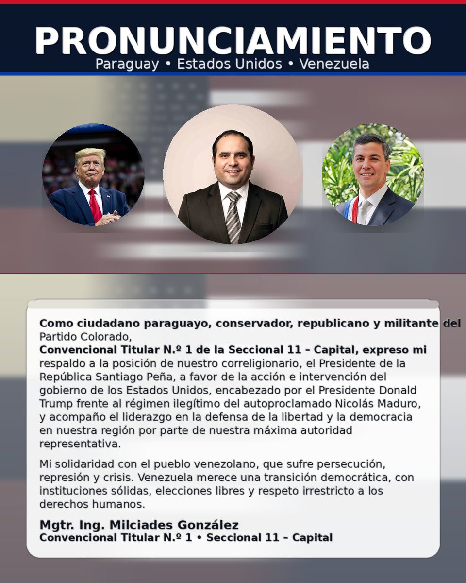 Pronunciamiento referente a la intervención en Venezuela