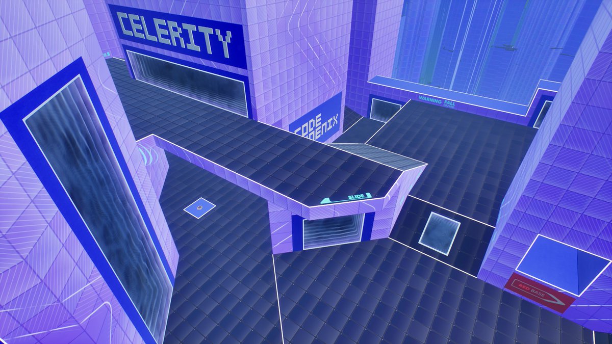 CodePhoenix's tweet image. My Unique Takedown style map "Celerity" is now updated in @Splitgate and is separated into 2 different uploads, one for loadout modes, and the other for classic modes, enjoy! 
#Splitgate #splitgatearenareloaded #SGAR