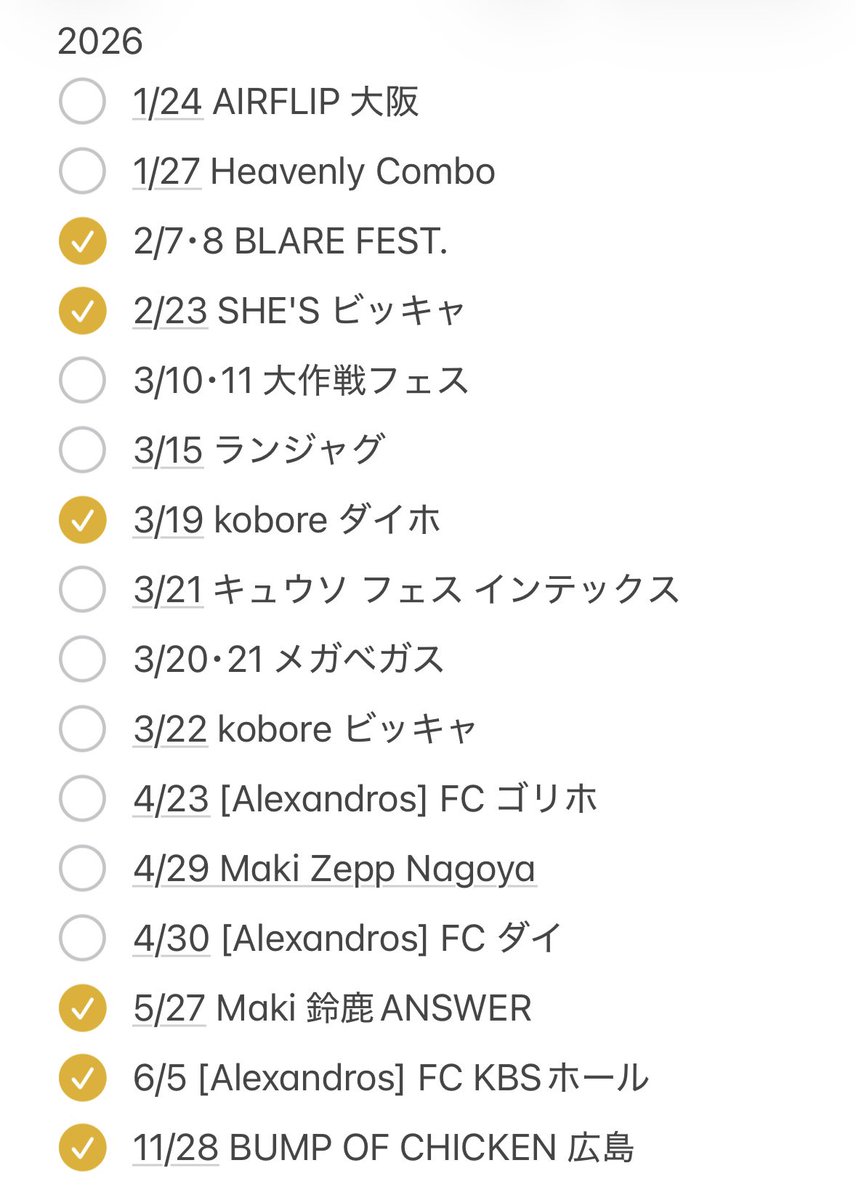とりあえず今の所の予定❕