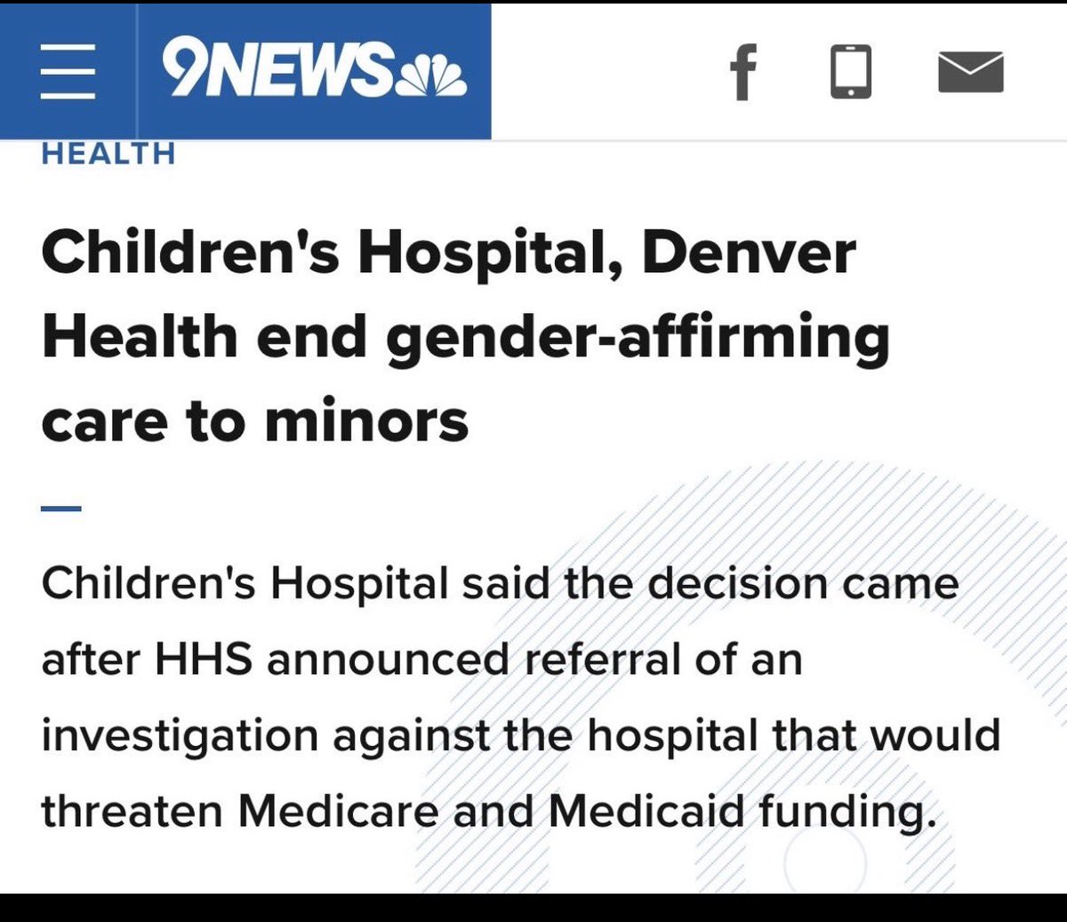 <a href="/coloradodems/">Colorado Dems 🇺🇸</a> spoke from the well and said this wasn’t happening to children in Colorado time and time again. Spoke to the taxpayers of Colorado and lied straight to your face all while TAKING your taxpayer dollars to fund this mütilation. Children HAVE BEEN scarred and abused