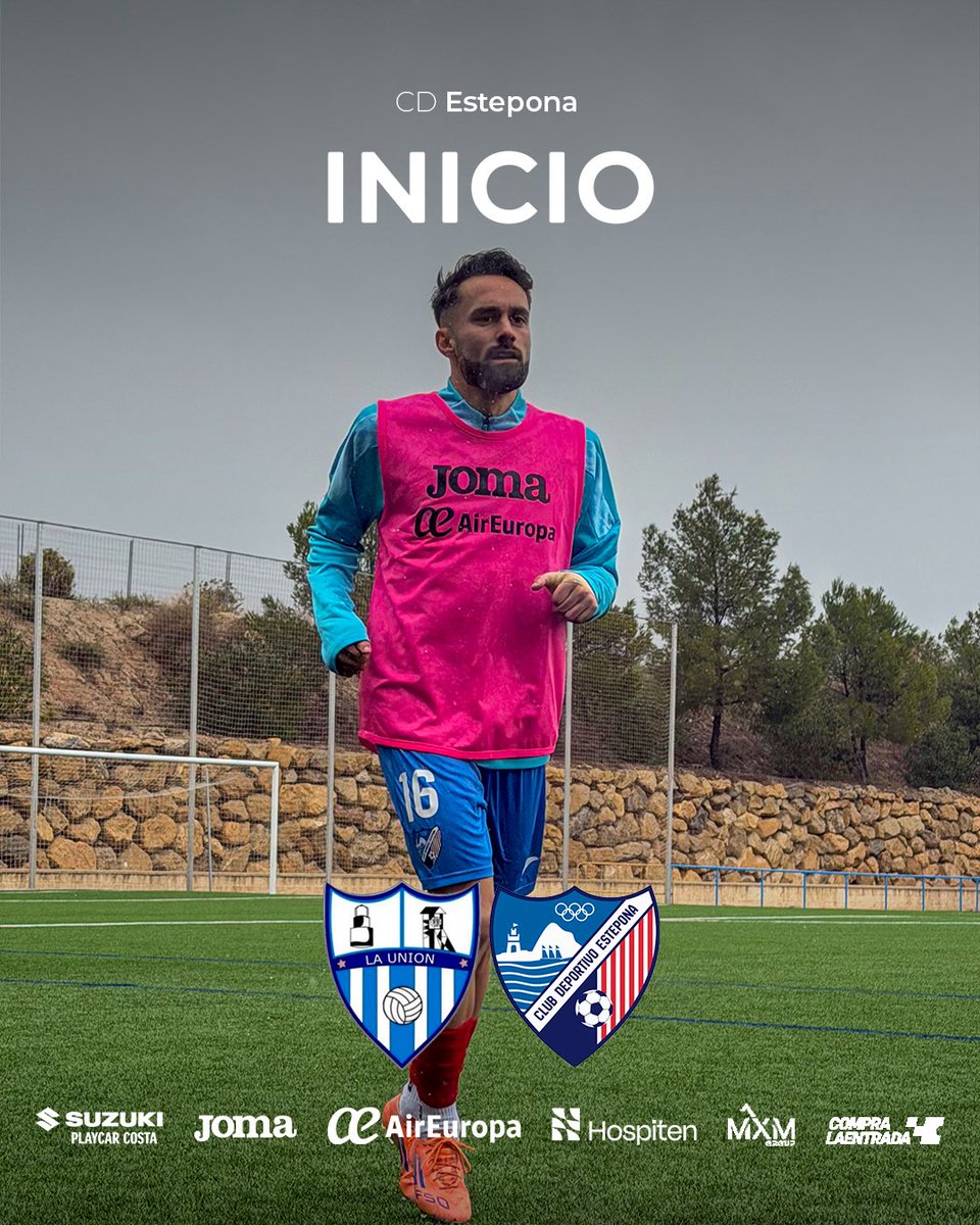 🏁 ¡𝐄𝐌𝐏𝐈𝐄𝐙𝐀 𝐄𝐋 𝐏𝐀𝐑𝐓𝐈𝐃𝐎!

⏱️ 1’ | FC La Unión (<a href="/CDUMalacitano/">CD Unión Malacitano</a>) 🆚 <a href="/CDEstepona/">C.D. Estepona</a> 

#LaUniónEstepona