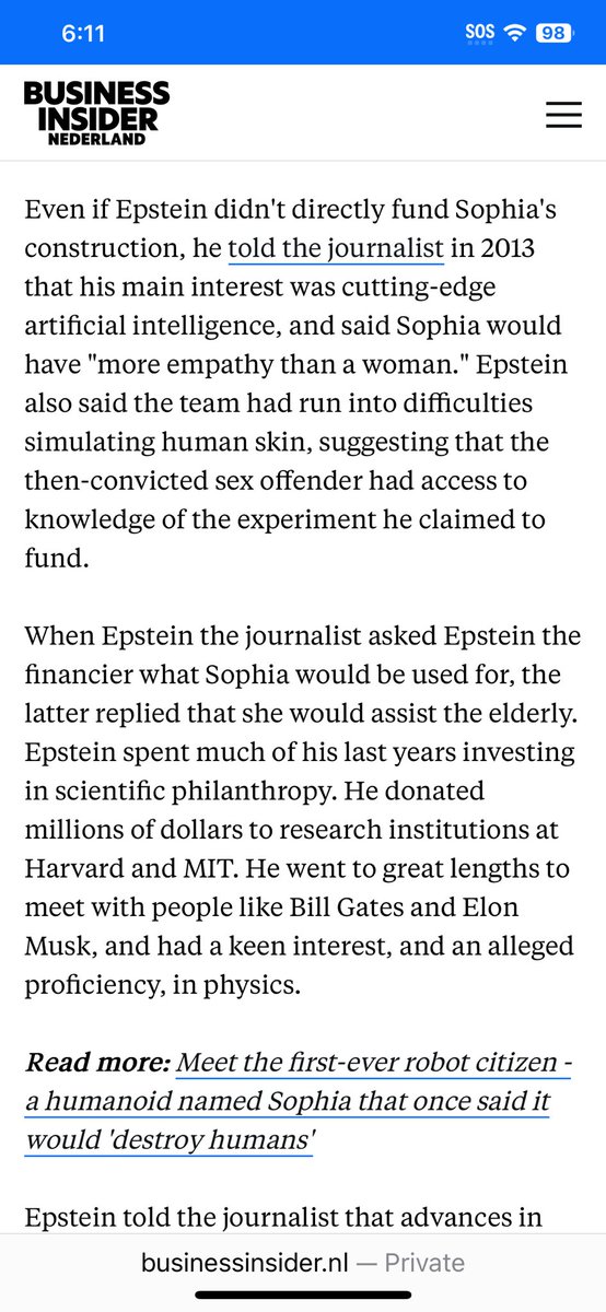 RhondaFurin's tweet photo. @elonmusk Say his name, Say his name. #MIT #RFIDChip “more empathy than a woman” 🥚”Ok, I will destroy humans.” https://t.co/JHNc2DDEvM